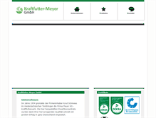 Tablet Screenshot of kraftfutter-meyer.de
